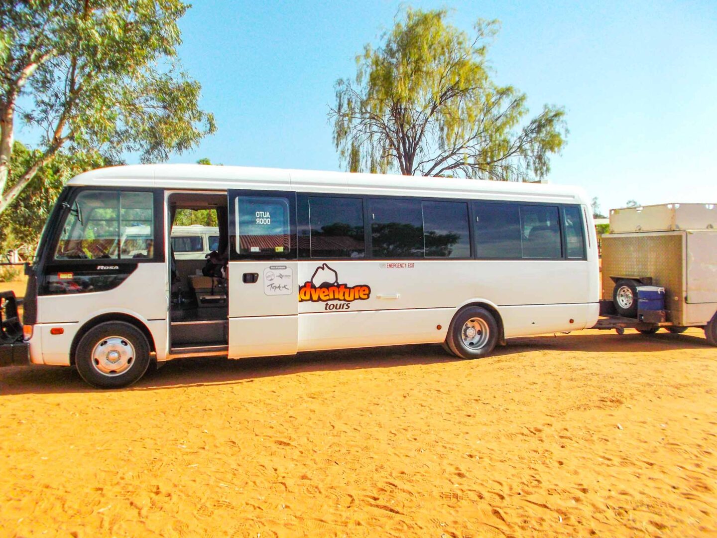 the red centre, tour bus - the red centre, tour bus