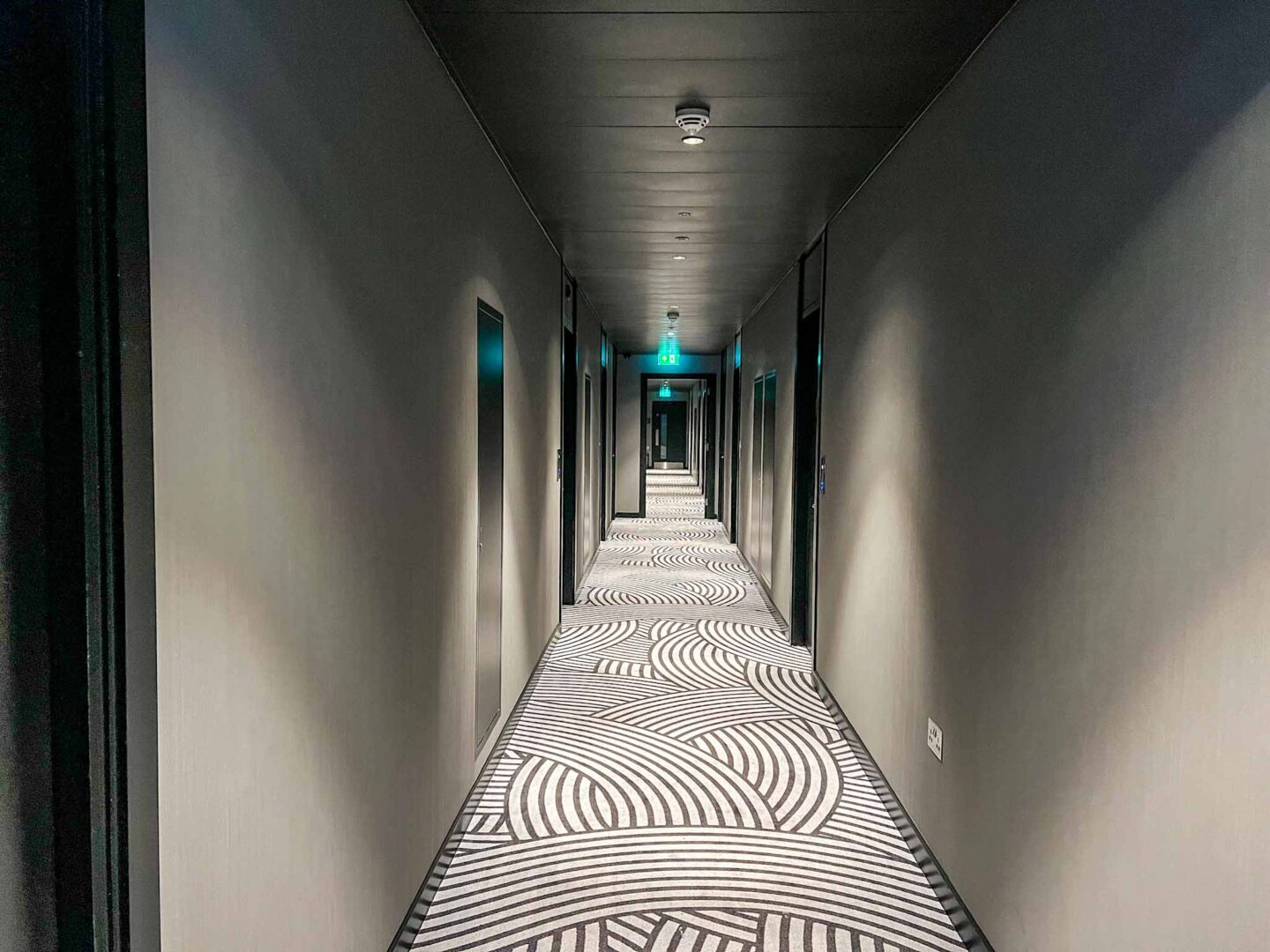 wilde aparthotels manchester, corridor to apartments - wilde aparthotels manchester, corridor to apartments