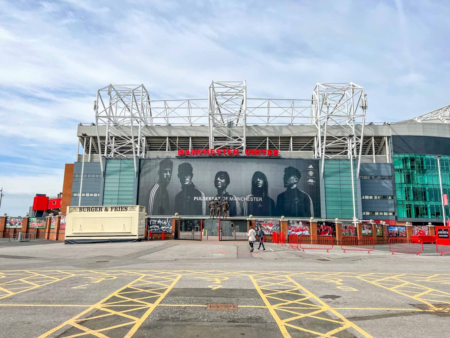 Manchester United Stadium Tour, E2 car park stadium entrance - Manchester United Stadium Tour, E2 car park stadium entrance
