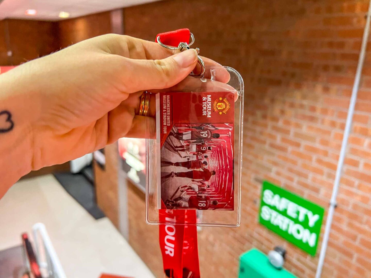 Manchester United Stadium Tour, ticket and lanyard - Manchester United Stadium Tour, ticket and lanyard