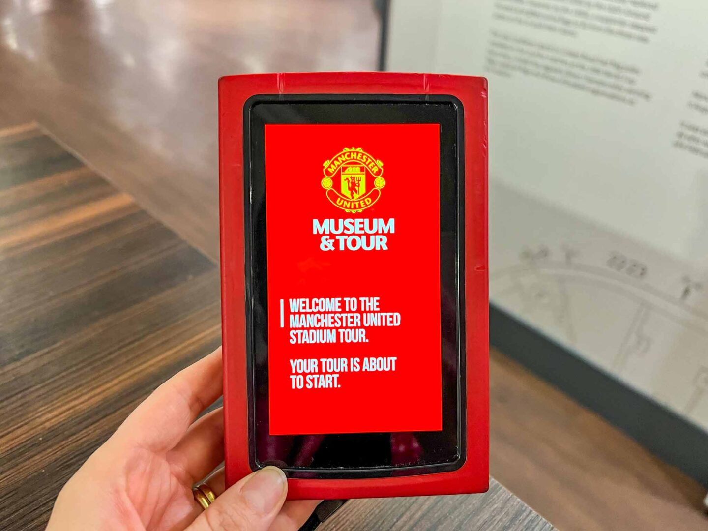 Manchester United Stadium Tour, Multimedia guide - Manchester United Stadium Tour, Multimedia guide