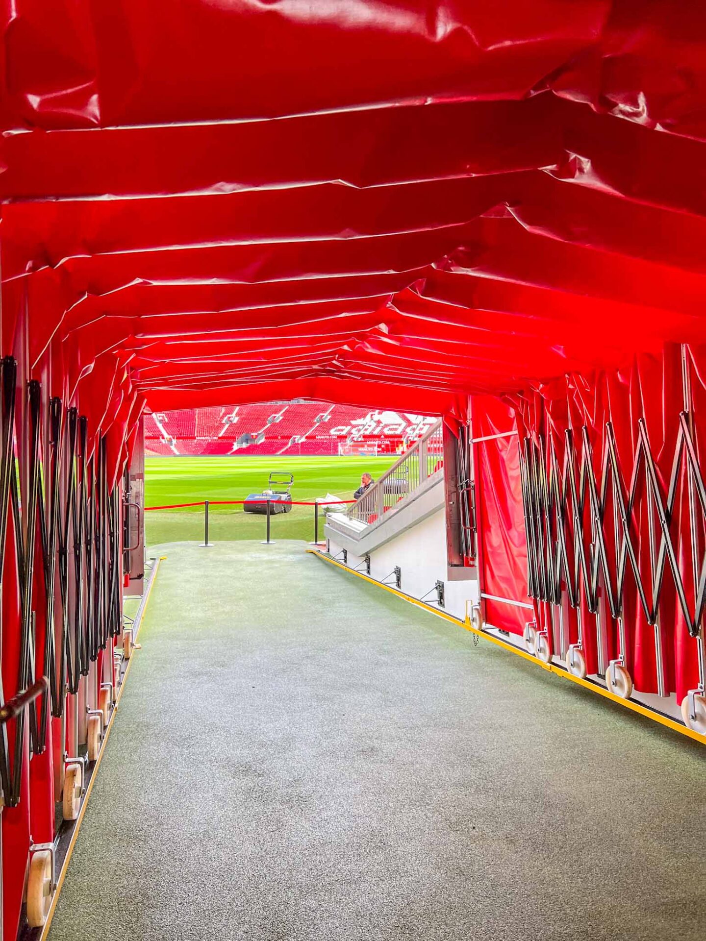 Manchester United Stadium Tour, players tunnel - Manchester United Stadium Tour, players tunnel