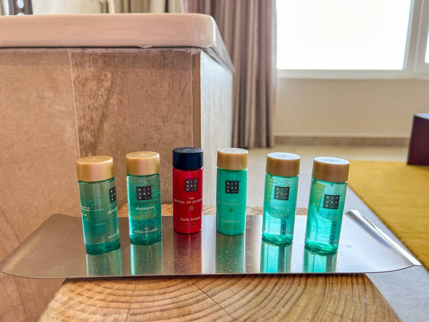 Higuerón Hotel Malaga, rituals toiletries in hotel room - Higuerón Hotel Malaga, rituals toiletries in hotel room