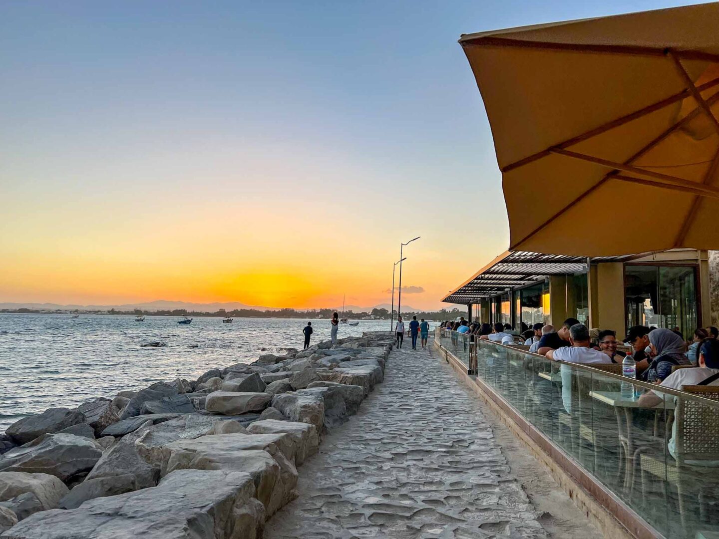 Tunisia itinerary, 3 days in Tunisia, Cafe Sidi You Hdid and sunset in Hammamet - Tunisia itinerary, 3 days in Tunisia, Cafe Sidi You Hdid and sunset in Hammamet