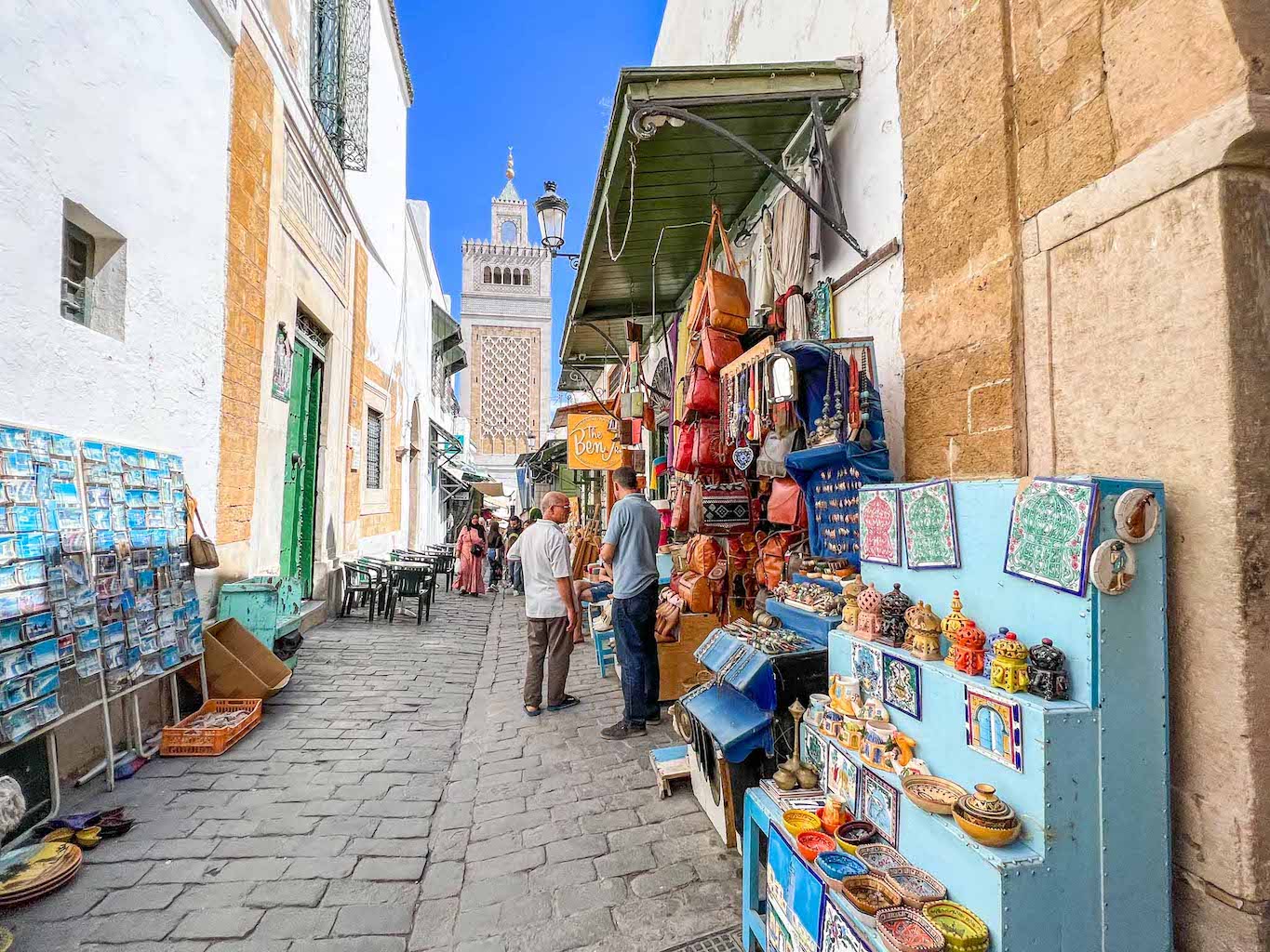Tunisia itinerary, 3 days in Tunisia, outside streets of Tunis Medina - Tunisia itinerary, 3 days in Tunisia, outside streets of Tunis Medina