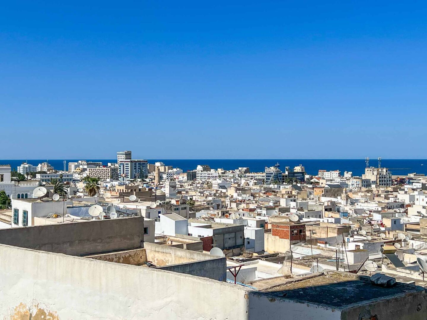Tunisia itinerary, 3 days in Tunisia, View over Sousse - Tunisia itinerary, 3 days in Tunisia, View over Sousse