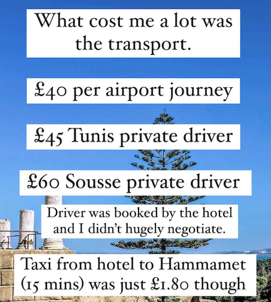Tunisia itinerary, 3 days in Tunisia, transport costs in Tunisia - Tunisia itinerary, 3 days in Tunisia, transport costs in Tunisia