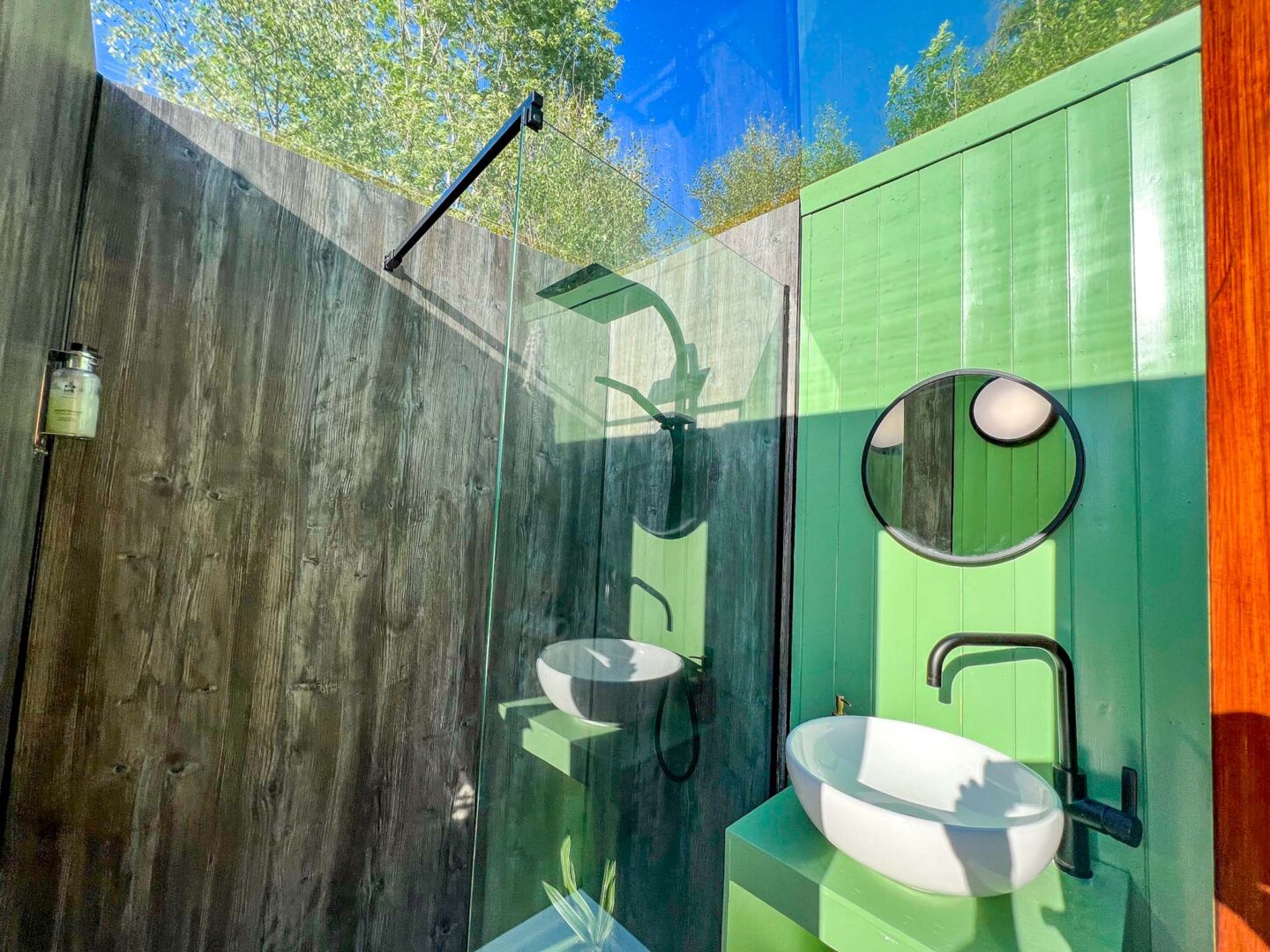 Glamping in Yorkshire, inside the bathroom at Yurtshire - Glamping in Yorkshire, inside the bathroom at Yurtshire