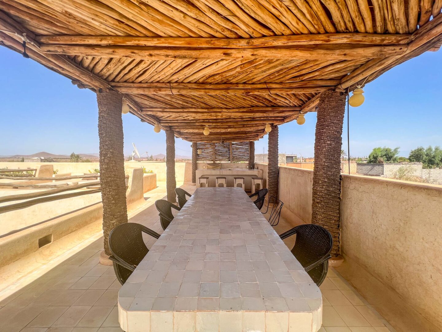 villa in Marrakech rooftop kitchen - villa in Marrakech rooftop kitchen
