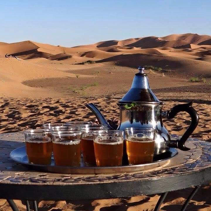 Women's Group Tour to Morocco with Ellie Quinn - tea in the desert, Women's Group Tour to Morocco with Ellie Quinn