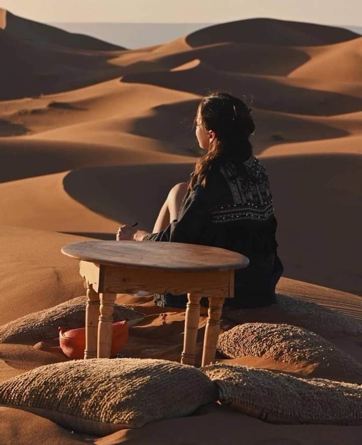 Women's Group Tour to Morocco with Ellie Quinn - women in desert at sunset, Women's Group Tour to Morocco with Ellie Quinn
