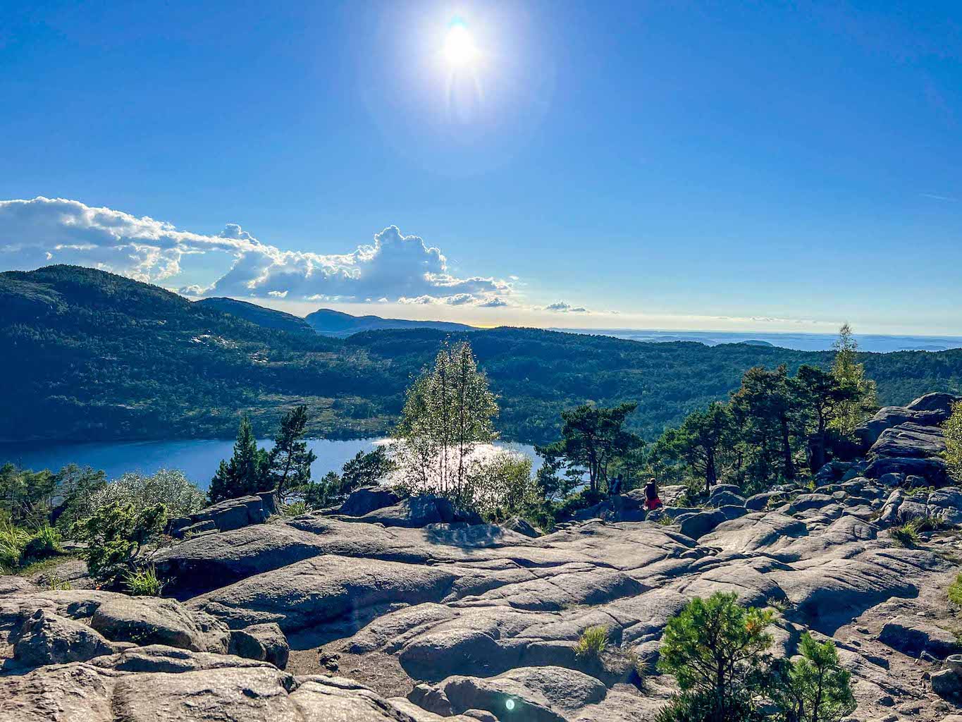 Pulpit Rock hike, Preikestolen hiking trail Reservoir view - Pulpit Rock hike, Preikestolen hiking trail Reservoir view