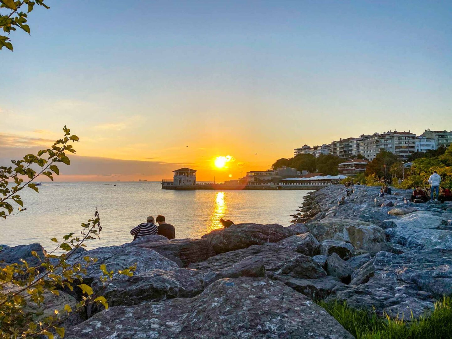 sunset from Moda waterfront, things to do in Istanbul - sunset from Moda waterfront, things to do in Istanbul