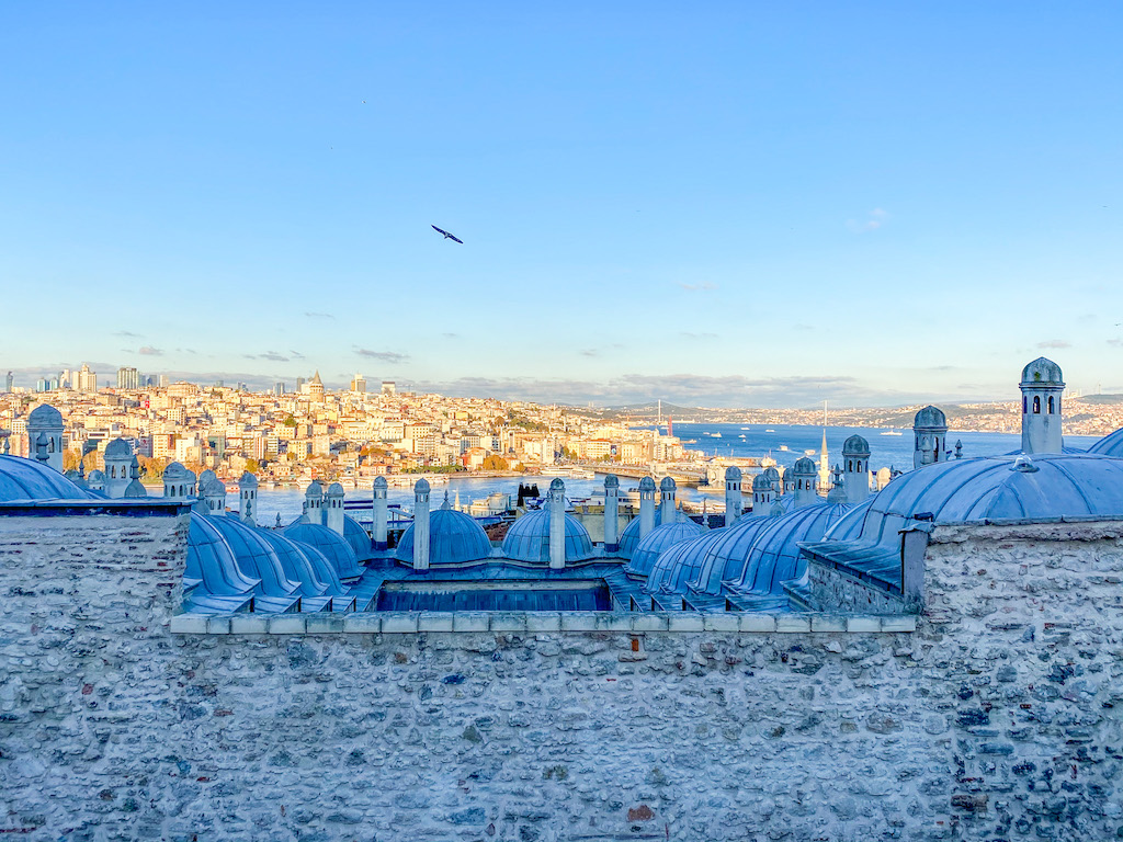 view from Süleymaniye Mosque gardens, things to do in Istanbul - view from Süleymaniye Mosque gardens, things to do in Istanbul