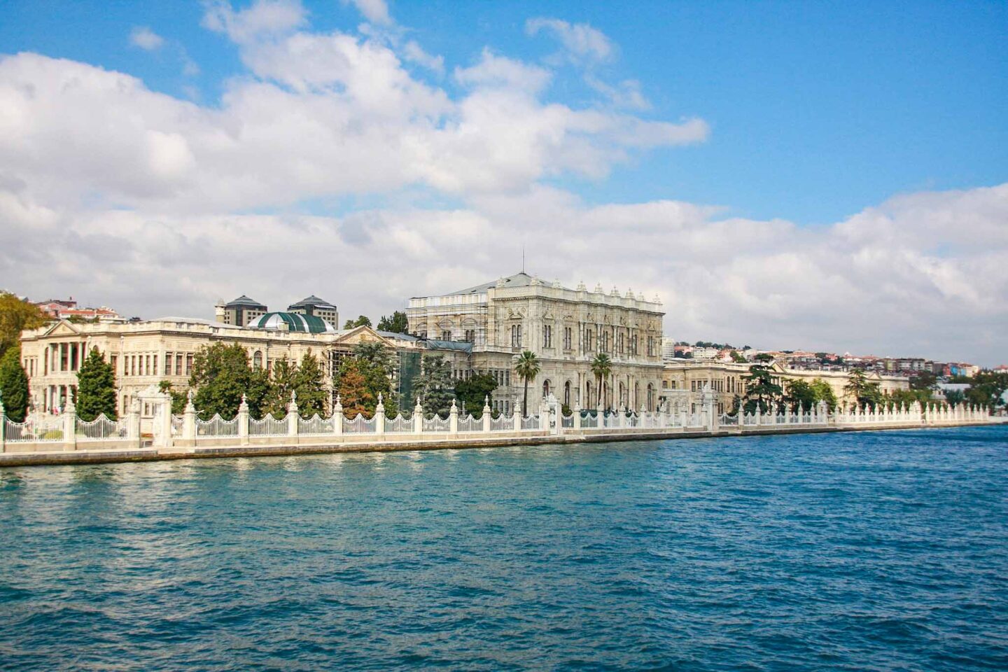 Dolmabahce Palace from the water, things to do in Istanbul - Dolmabahce Palace from the water, things to do in Istanbul