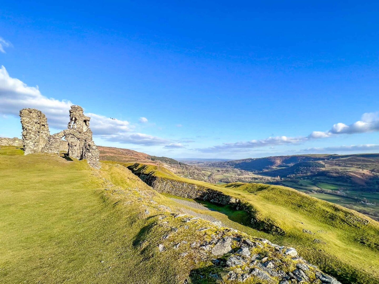 places to visit in North Wales, View from Castell Dinas Bran - places to visit in North Wales, View from Castell Dinas Bran