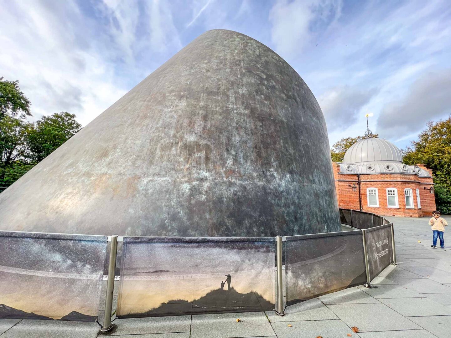 Peter Harrison Planetarium from the outside, London with kids, London with kids itinerary, - Peter Harrison Planetarium from the outside, London with kids, London with kids itinerary,