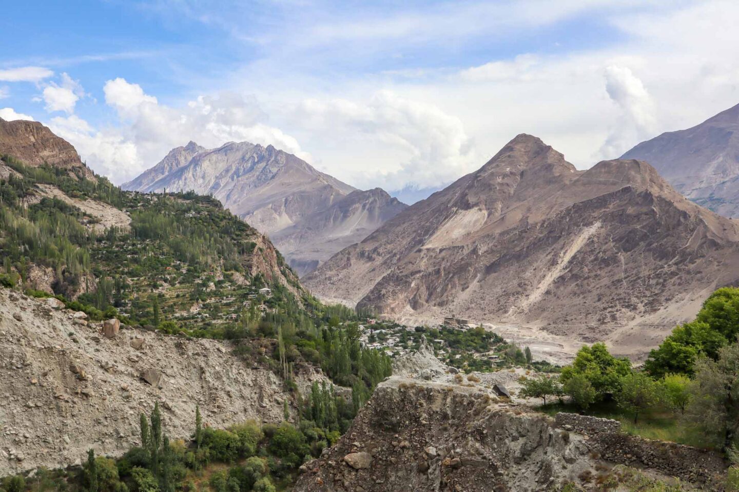 view from Karimabad fort, 2 week women's Pakistan group tour - view from Karimabad fort, 2 week women's Pakistan group tour