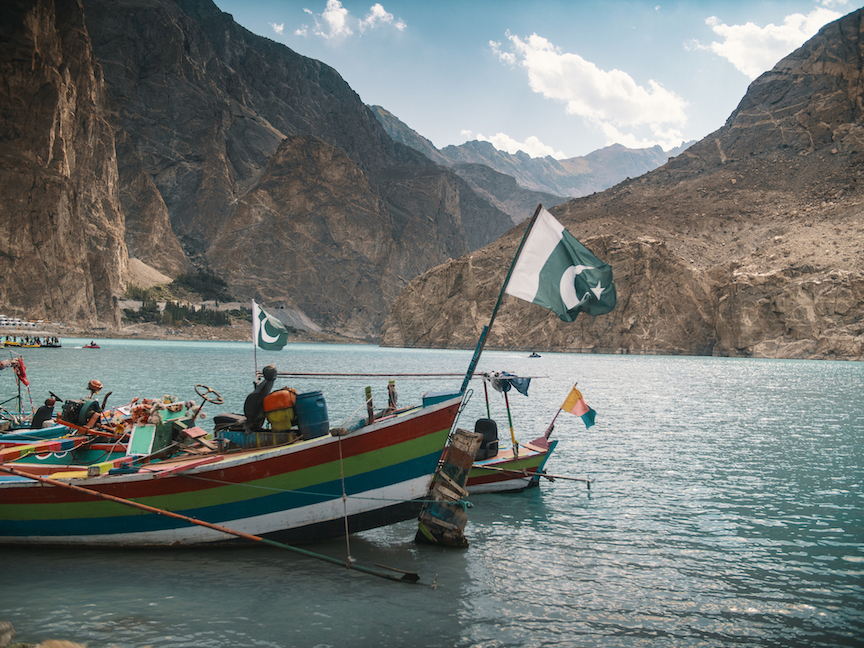 attabad lake boats, 2 week women's Pakistan group tour - attabad lake boats, 2 week women's Pakistan group tour