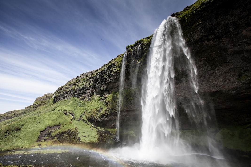 seljalandsfoss from front, 1 week women's iceland tour - seljalandsfoss from front, 1 week women's iceland tour