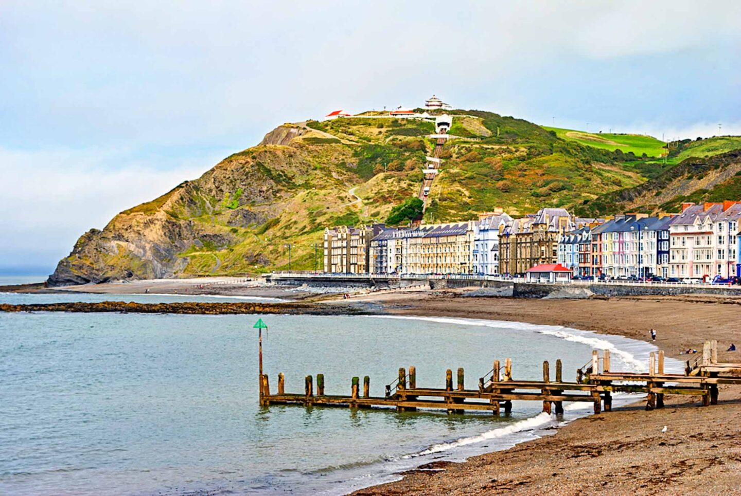 Aberystwyth beach and pier, Wales by train, places to go in Wales by train, - Aberystwyth beach and pier, Wales by train, places to go in Wales by train,