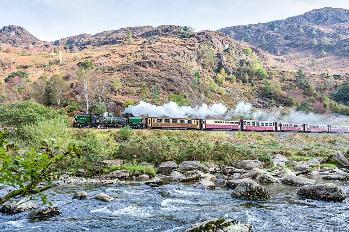 train running through the hills of Wales, Wales by train, places to go in Wales by train, - train running through the hills of Wales, Wales by train, places to go in Wales by train,