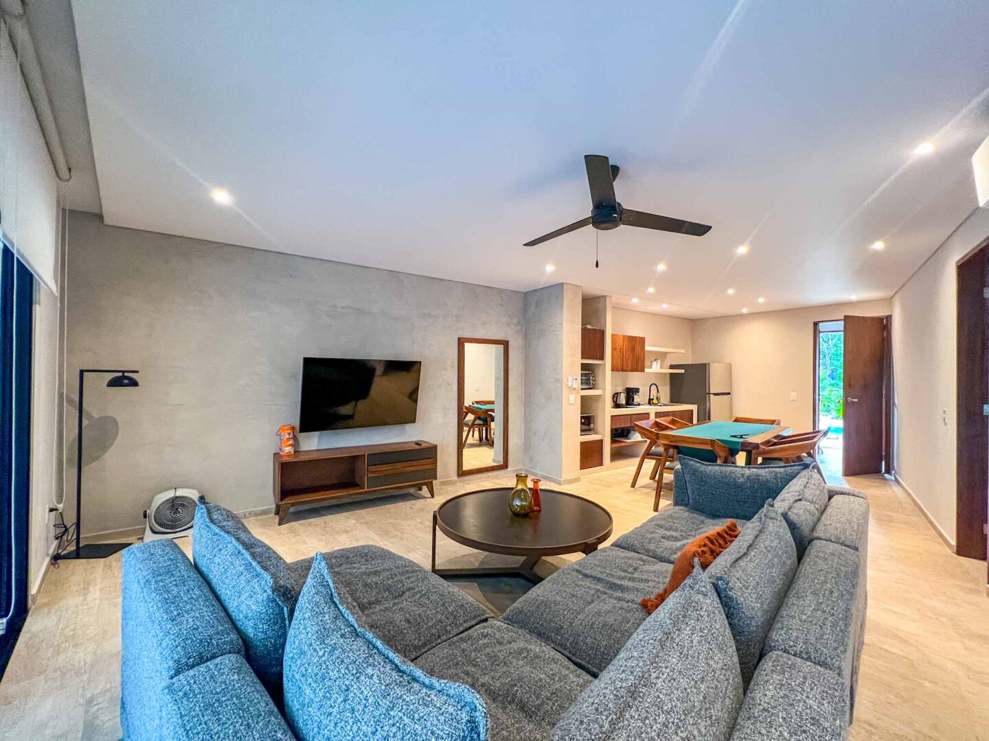 living room at Suites at Treetops Tulum, Yucatan Road Trip, 1 week Mexico itinerary, - living room at Suites at Treetops Tulum, Yucatan Road Trip, 1 week Mexico itinerary,