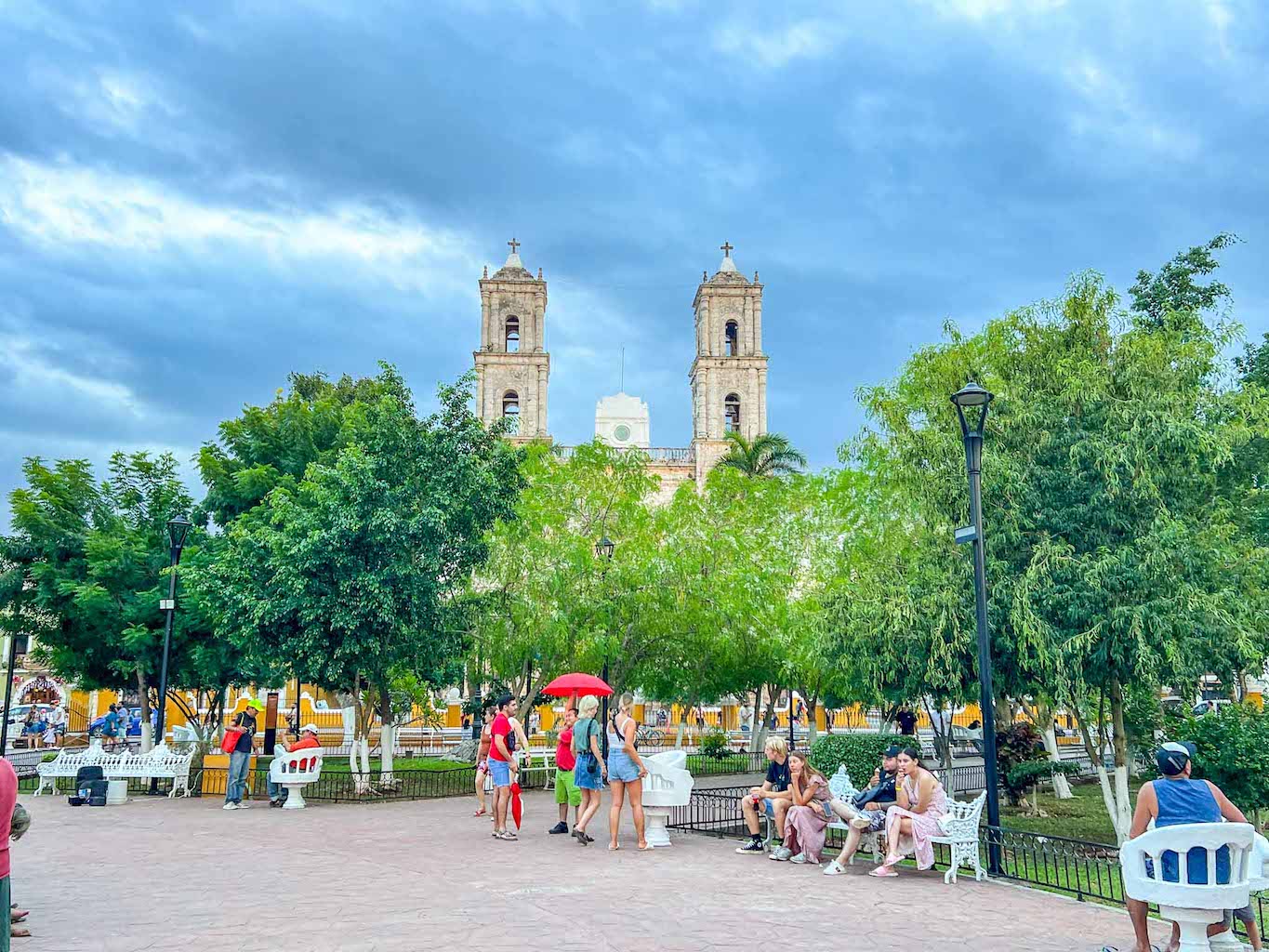 Valladolid Church and Plaza, Yucatan Road Trip, 1 week Mexico itinerary, - Valladolid Church and Plaza, Yucatan Road Trip, 1 week Mexico itinerary,