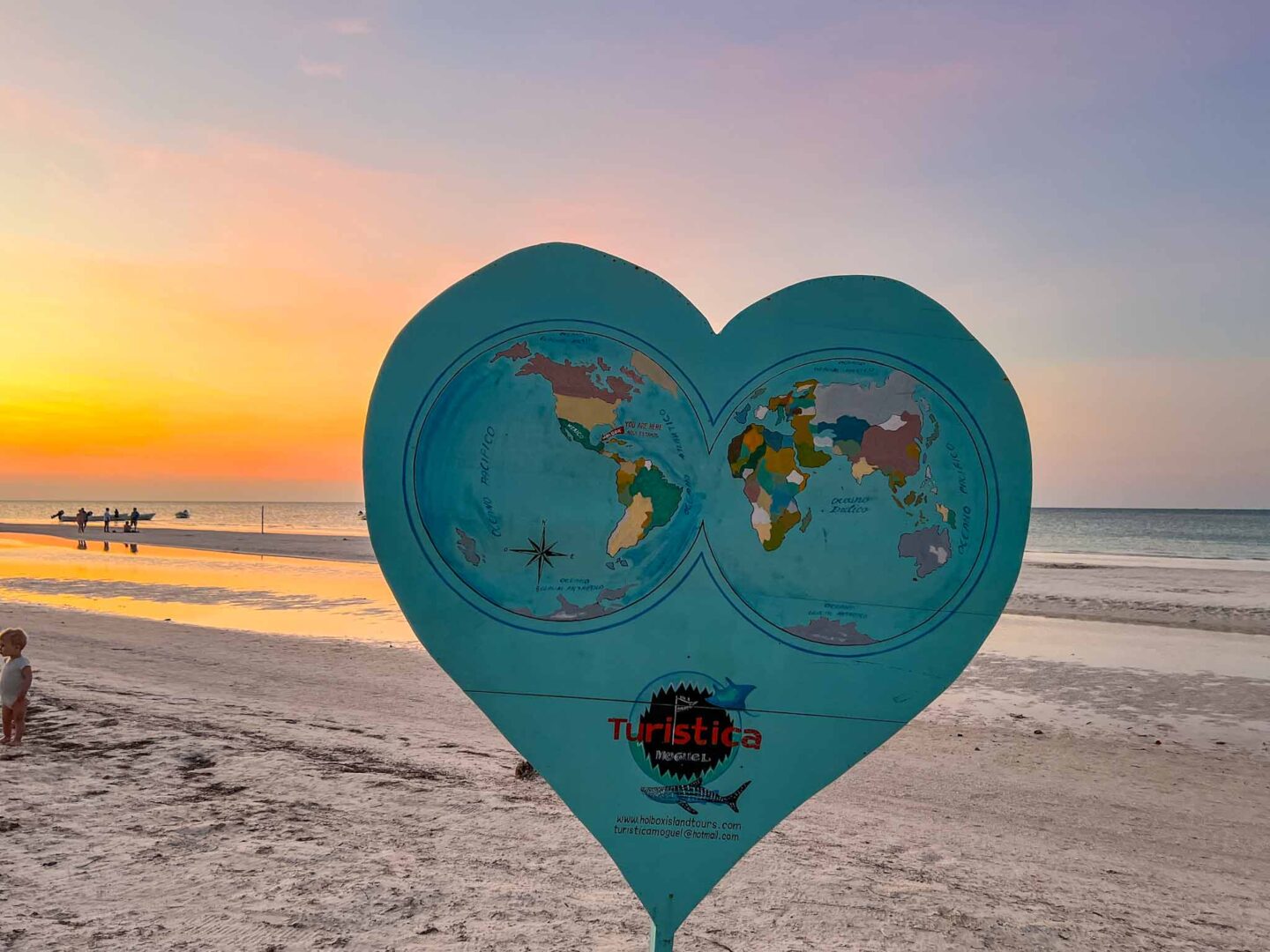 Isla Holbox beach heart and sunset, Yucatan Road Trip, 1 week Mexico itinerary, - Isla Holbox beach heart and sunset, Yucatan Road Trip, 1 week Mexico itinerary,