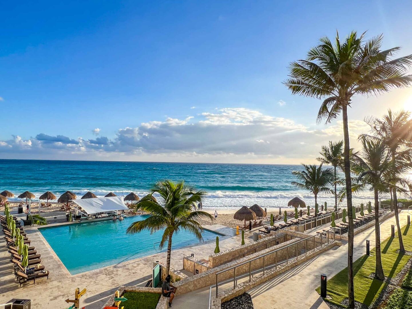 The Westin Cancun pool and beach view, Yucatan Road Trip, 1 week Mexico itinerary, - The Westin Cancun pool and beach view, Yucatan Road Trip, 1 week Mexico itinerary,