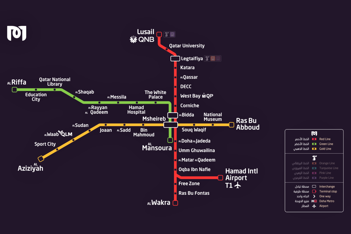 Doha Metro map, getting around Doha, Doha public transport - Doha Metro map, getting around Doha, Doha public transport