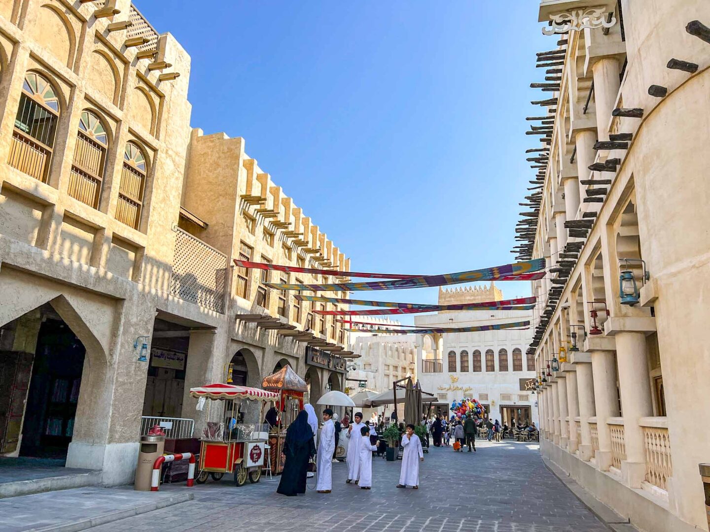 Street in Souq Waqif, Qatar Stopover, one day in Doha, - Street in Souq Waqif, Qatar Stopover, one day in Doha,