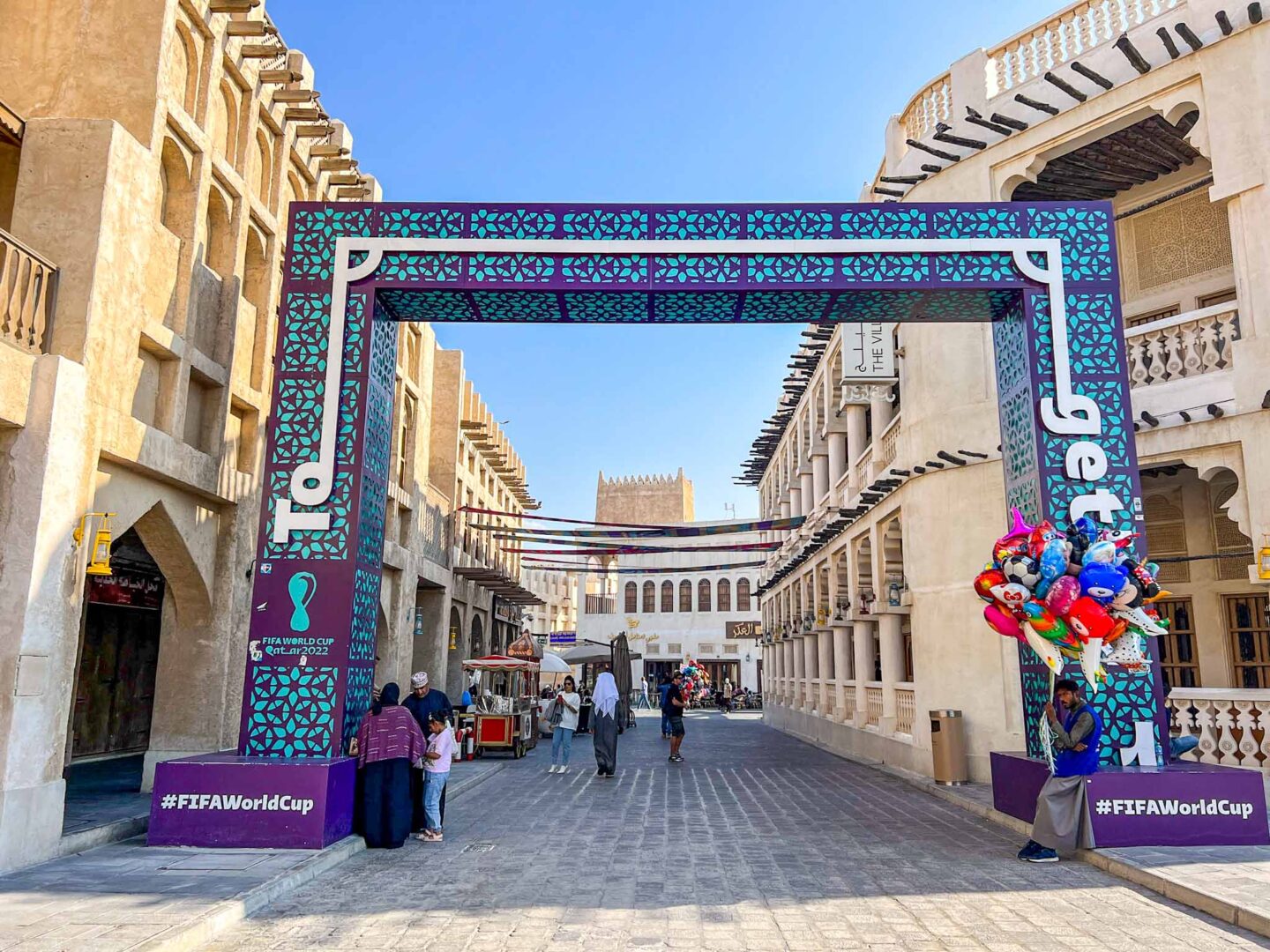 Souq Waqif with World Cup entrance, Qatar Stopover, one day in Doha, - Souq Waqif with World Cup entrance, Qatar Stopover, one day in Doha,