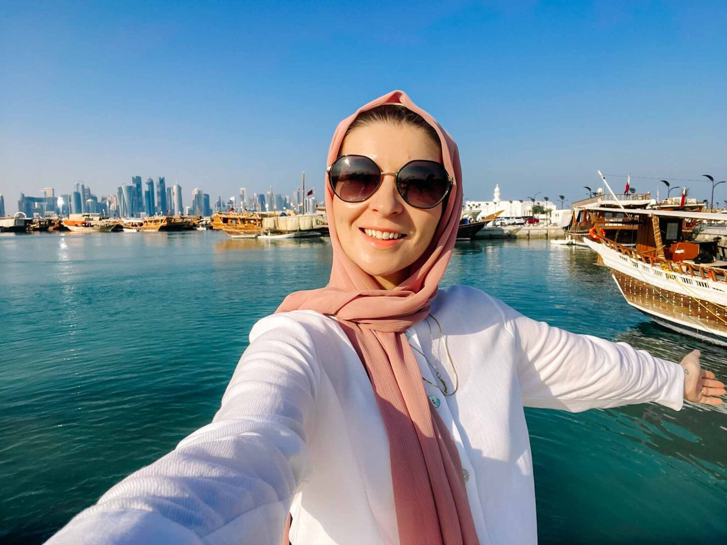 Ellie in Doha in January, Qatar Stopover, one day in Doha, - Ellie in Doha in January, Qatar Stopover, one day in Doha,
