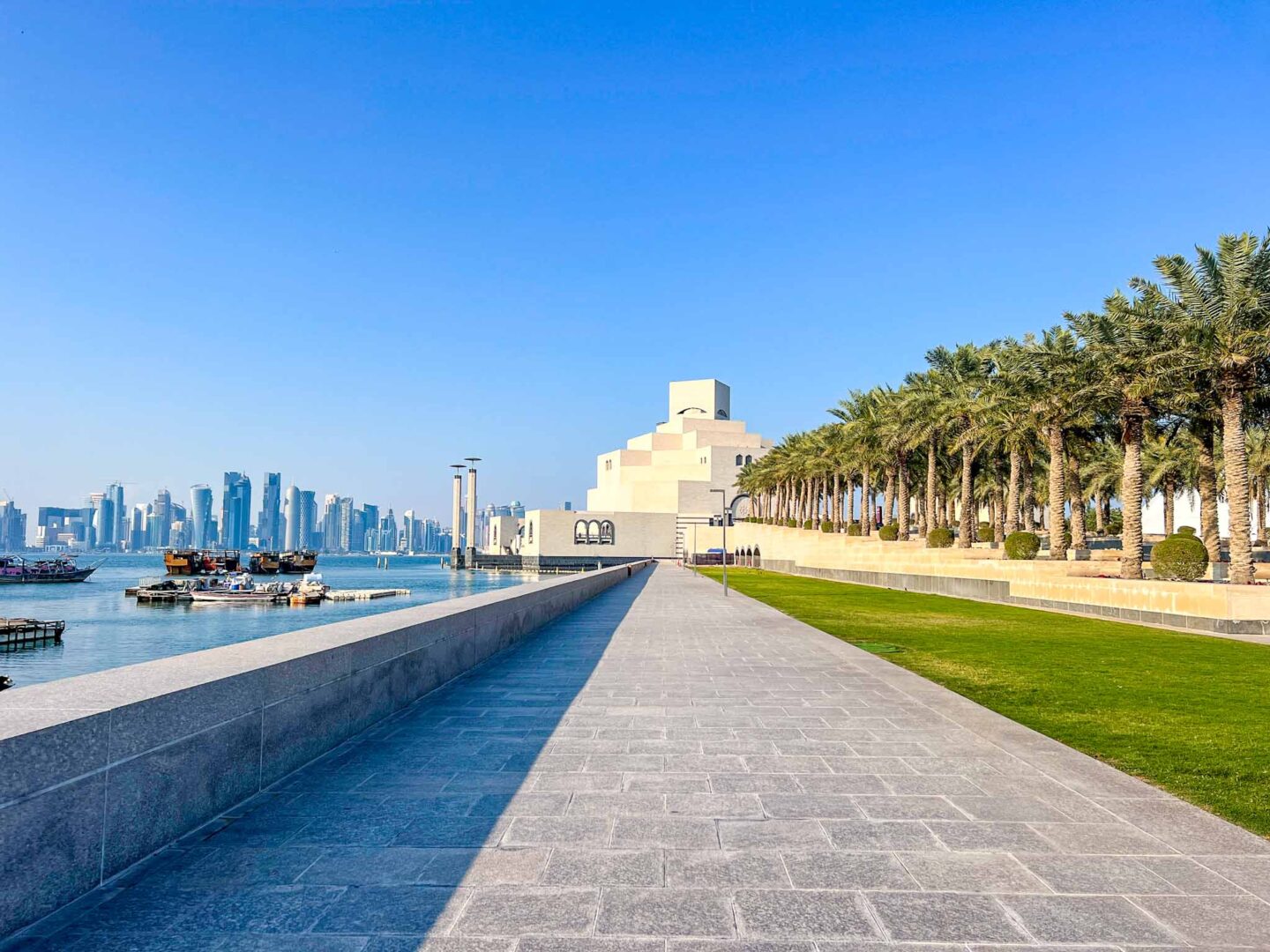 museum of islamic art with water and trees, Qatar Stopover, one day in Doha, - museum of islamic art with water and trees, Qatar Stopover, one day in Doha,