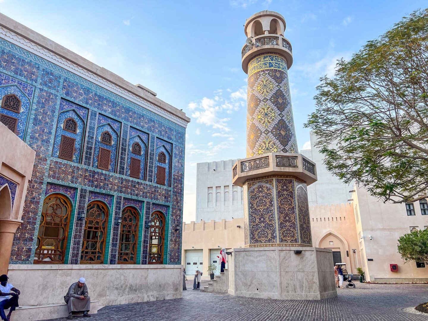 Katara Blue Mosque from outside, Doha itinerary, Qatar itinerary - Katara Blue Mosque from outside, Doha itinerary, Qatar itinerary