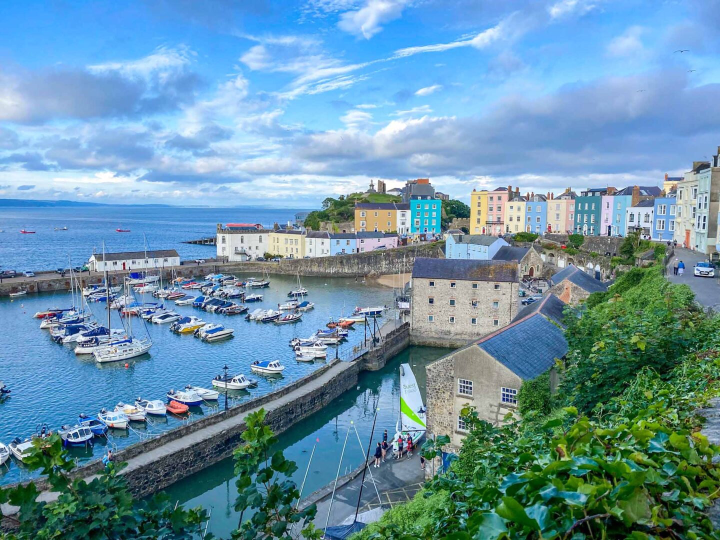 famous landmark in Wales, Tenby Harbour - famous landmark in Wales, Tenby Harbour
