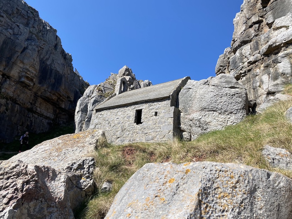 famous welsh places, St Govans Chapel - famous welsh places, St Govans Chapel