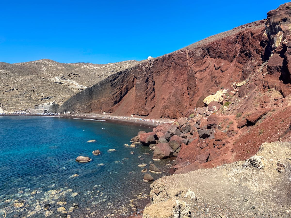 Red beach of Santorini - Red Beach, top destinations to visit in Greece with family