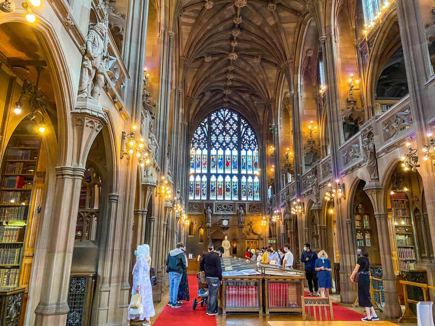 inside John Rylands Library, one day in Manchester - inside John Rylands Library, one day in Manchester