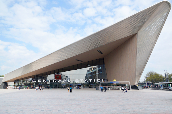 Rotterdam Centraal train station - The Wandering Quinn Travel Blog Rotterdam Centraal, how to travel to Europe without flying