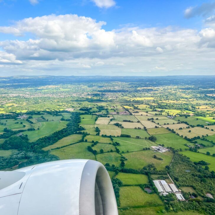 The Wandering Quinn Travel Blog Things to do near Manchester Airport, Plane views over Manchester Airport