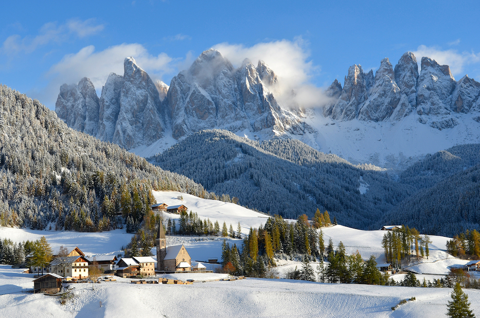 Best Places to Visit in Europe in December, snowy Dolomites - Best Places to Visit in Europe in December, snowy Dolomites