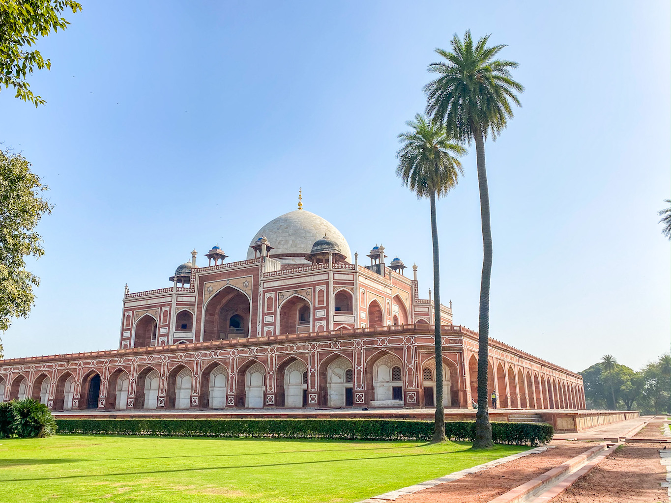 Golden Triangle India Itinerary, Humayan's Tomb from outside in Delhi - Golden Triangle India Itinerary, Humayan's Tomb from outside in Delhi