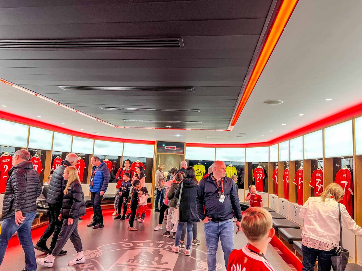 Things to do near Manchester Airport, Manchester United Stadium tour inside changing rooms - Things to do near Manchester Airport, Manchester United Stadium tour inside changing rooms