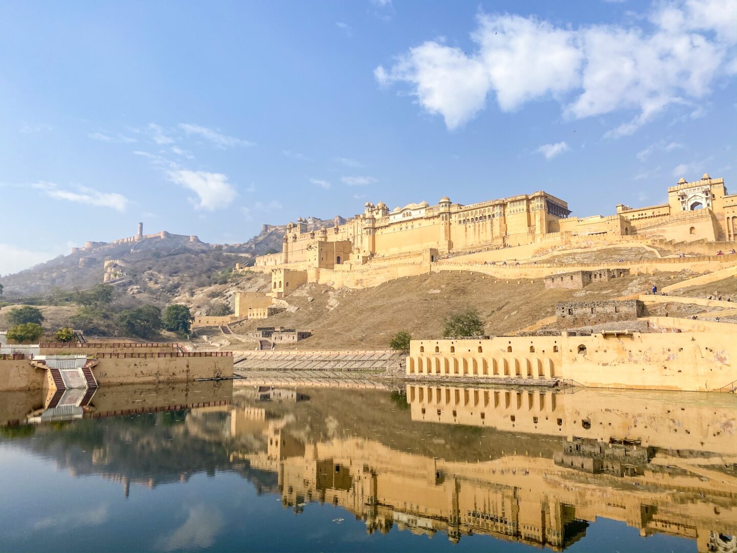 Golden Triangle India Itinerary, Amber Palace from outside - Golden Triangle India Itinerary, Amber Palace from outside