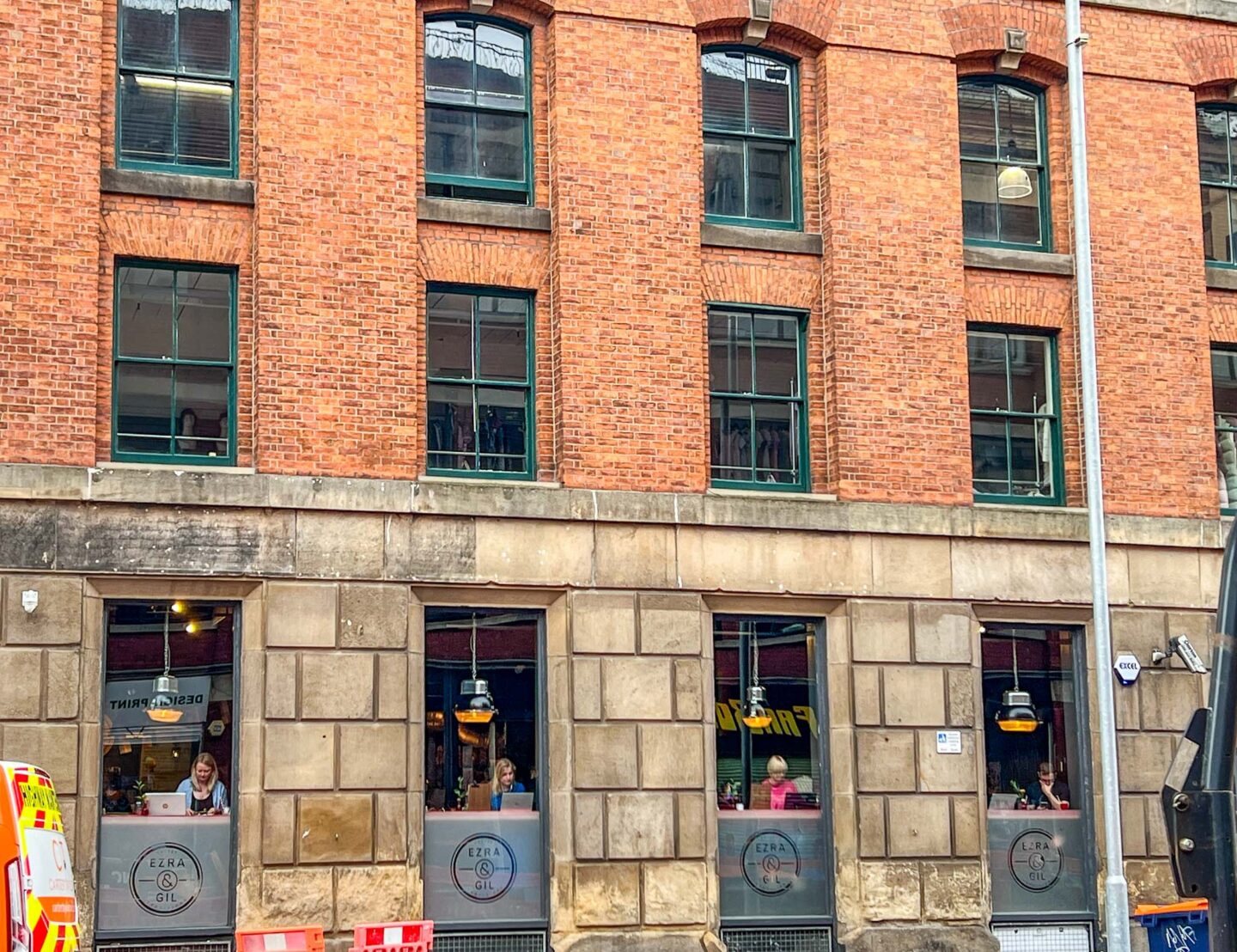 Ezra & Gil Hilton Street from outside, Manchester cafes to work from, - Ezra & Gil Hilton Street from outside, Manchester cafes to work from,