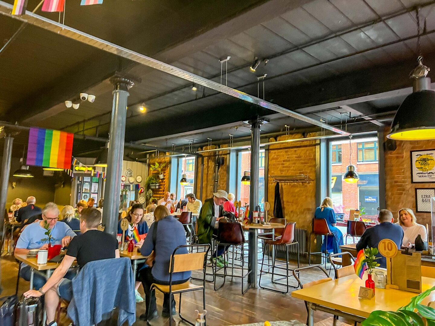 Ezra & Gil Hilton Street from inside, Manchester cafes to work from, - Ezra & Gil Hilton Street from inside, Manchester cafes to work from,
