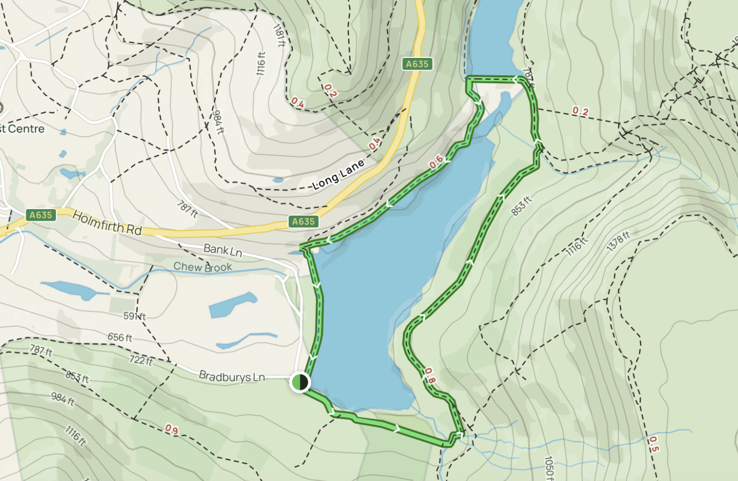 Dovestone Reservoir map walk, Easy Walks Peak District, - Dovestone Reservoir map walk, Easy Walks Peak District,