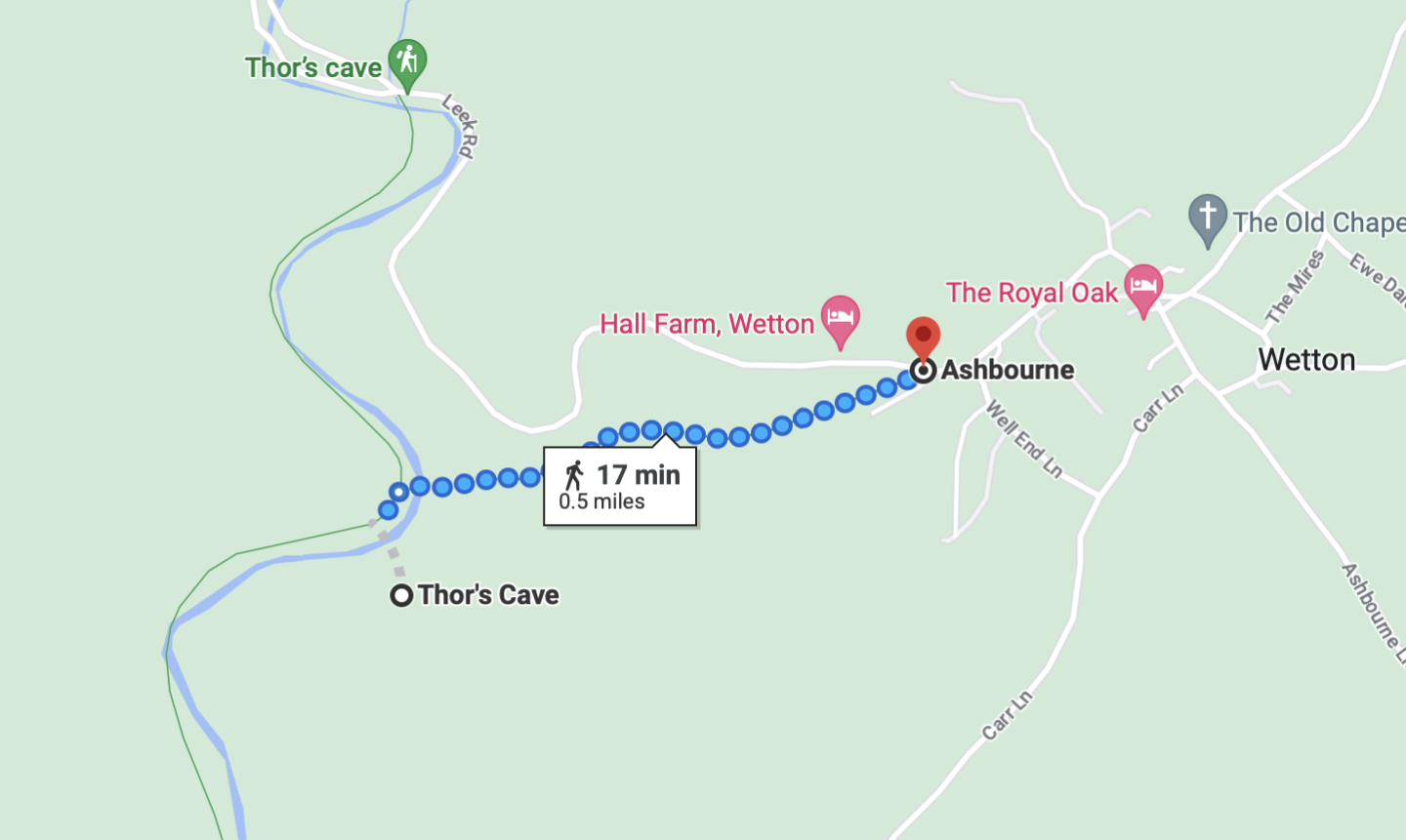Thors Cave map walk, Easy Walks Peak District, - Thors Cave map walk, Easy Walks Peak District,